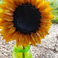 My first gumpaste Sunflower