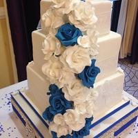Chelsea Themed Wedding Cake 