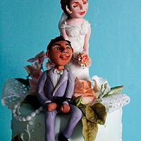 Lover's wedding cake
