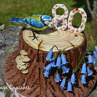Woodland theme cake