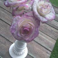 Spring roll wrapper roses