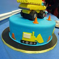 Construction Pals Dump Truck Cake