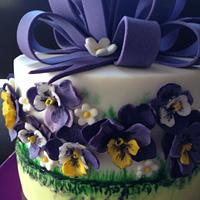Violet Birthday Cake