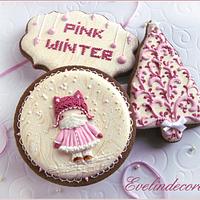 Pink Winter cookies