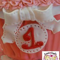 First Birthday Smash Cake - Giant Cupcake