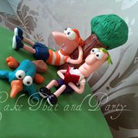 phineas and ferb cake 