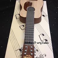 Chocolate Acoustic Guitar Cake 100% edible 