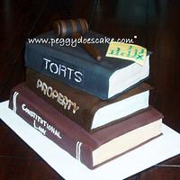 Stack of Books Cake