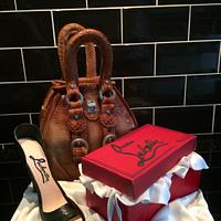 Handbag, box and Shoe