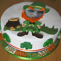 St Patrick's Day 21st Birthday Celebration Cake
