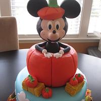 Fall-Themed Mickey Mouse 1st Birthday