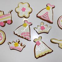 Pretty Pink & Yellow Cookies