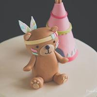 Brooks Woodland Animal Baby Shower Cake 