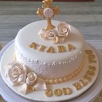 Christmas, silver jubilee and communion cakes