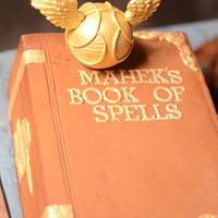 Harry Potter cake - The Book of Spells & The Sorting Hat