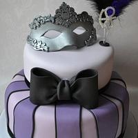 Masquerade 18th birthday cake
