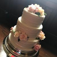 Pastel rose’s Wedding cake.