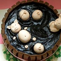 Muddy Pig Pool Cake