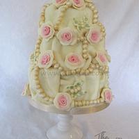 White Choccy Wedding Cake