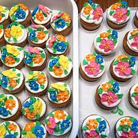 Tropical Wedding Cake, Cuppies & Cookies!