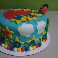 Birthday Cake with Potato Head ^_^
