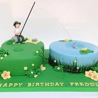 80th Fishing Cake
