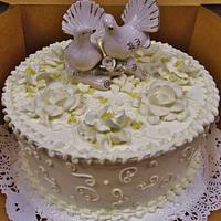 Dove anniversary cake
