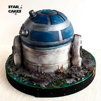 R2-D2 Dagobah cake