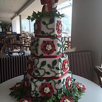 Tudor wedding cake 