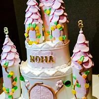 Birthday princess castle cake 