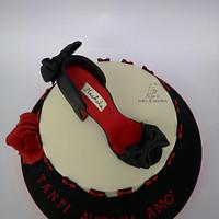 Shoes woman cake