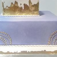 All that is golden wedding cake