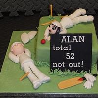 Cricketer Cake