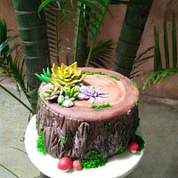 Tree Bark Cake