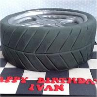 18th Birthday Tyre Cake