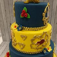 Belle and the beast cake