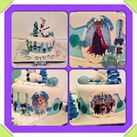 Disney's Frozen Birthday cake!!! Let it go: Olaf