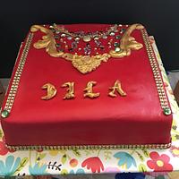 Caftan design cake