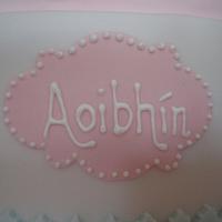Aoibhín's Christening Cake