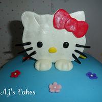 Hello Kitty Flower Cake