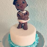 Baby Moana Cake 