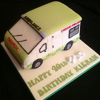 Ambulance paramedic cake