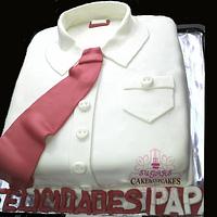 shirt with tie cake