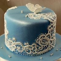 Lace Royal Icing cake