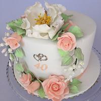 Wedding anniversary cake  