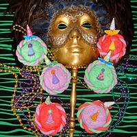 Carnival/Mardi Gras cupcakes
