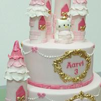 Hello Kitty Castle cake