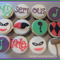 Joker & Harley Quinn Batman theme Cupcakes