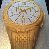 Michael Kors watch birthday cake