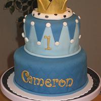 Little Prince First Birthday Cake